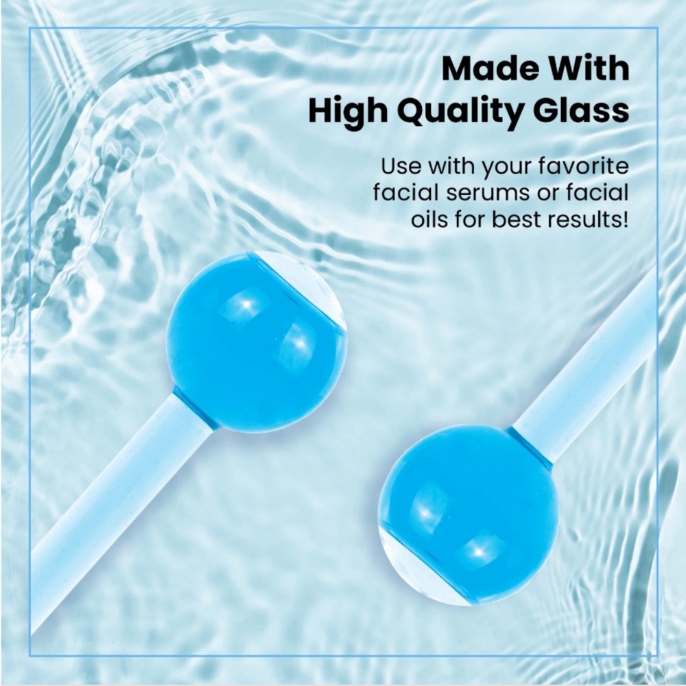 Blue Facial Massage Globes